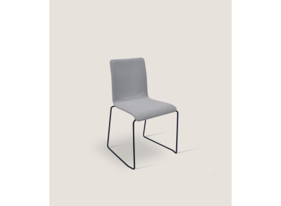 Gray single seater with stainless steel feet Designer Chairs Dining room Furniture new