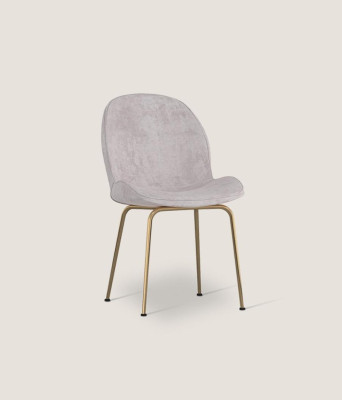 Light gray dining room chair designer upholstered chairs modern single seater
