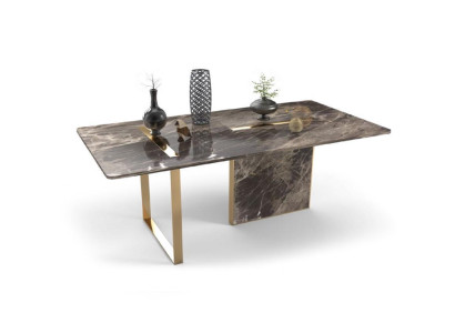 Designer Luxury Dining table stainless steel Table Dining room Wood Furniture Tables new