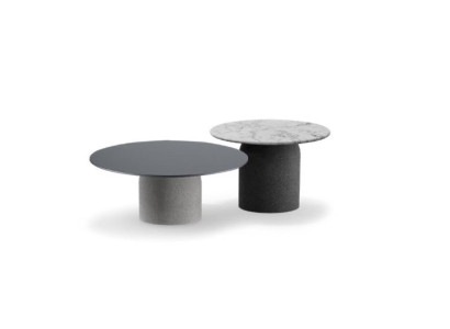 Designer Gray Coffee table Set Luxury 2x Tables Round Side tables new