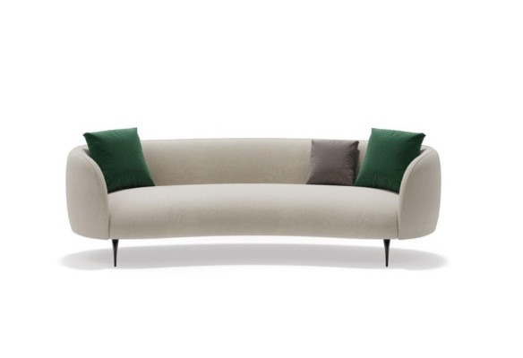 Designer White Three-Seater Living room 3-Seater Couch Textile Couches new