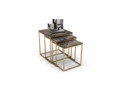 stainless steel Side table Set Designer Coffee tables Living room Furnishings