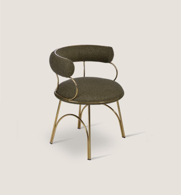 Designer Green Dining room chair Luxury Single Seater Modern Dining room Furniture