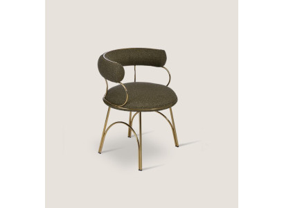 Designer Green Dining room chair Luxury Single Seater Modern Dining room Furniture