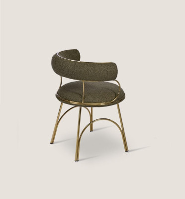 Designer Green Dining room chair Luxury Single Seater Modern Dining room Furniture