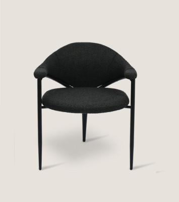 Black Designer Chair Luxury Dining room Single Seater Modern Furnishings