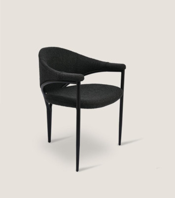 Black Designer Chair Luxury Dining room Single Seater Modern Furnishings