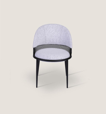 White Dining room chair Luxury Chairs Upholstery Single Seater Textile Style Furniture