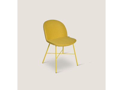 Yellow Designer Dining room Chair Living room Furniture Armrests Lux Chairs