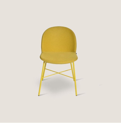 Yellow Designer Dining room Chair Living room Furniture Armrests Lux Chairs
