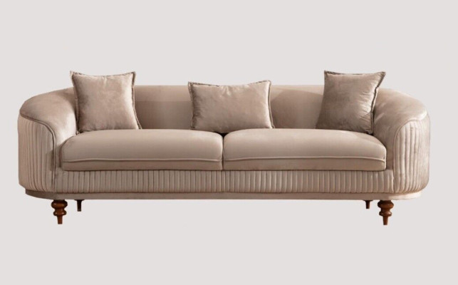 Sofa Couch Velvet Upholstery Seat 321 Seater Suite Design Wood Sofas new