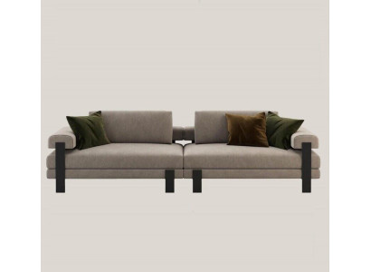 Sofa 2 Seater Textile Wood Modern Sofa Upholstery Couch Design Luxury new