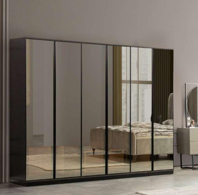 Bedroom Cabinet Wardrobe Glass Luxury Modern Design new