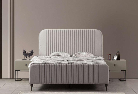 Bed 2x Bedside tables 3 pcs. Bedroom Suite Design Luxury Modern