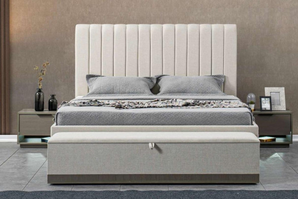 Luxury Bedroom Furniture Bed 2x Bedside table Set Beds Hotel Furniture new 3pcs.
