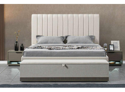 Luxury Bedroom Furniture Bed 2x Bedside table Set Beds Hotel Furniture new 3pcs.