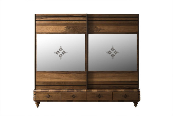 Modern Wardrobe Luxury Wardrobe Wood Cabinets Brown Bedroom