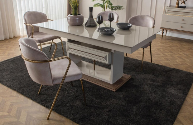 Dining room table Dining table Tables Modern Dining room Designer new Beige