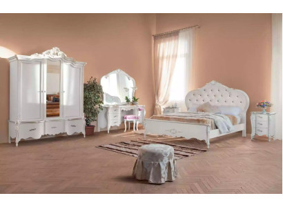 Complete's bedroom furniture set white classic furniture set 8 pieces new
