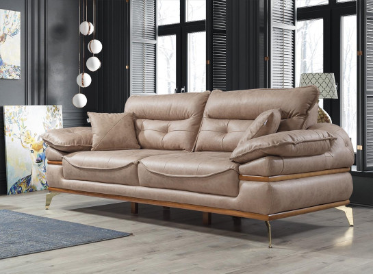 Modern brown sofa in the Living room exclusive s 3 Seater Sofa
