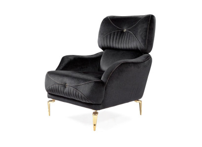 exclusive r textile armchair black single sofa modern upholstery new