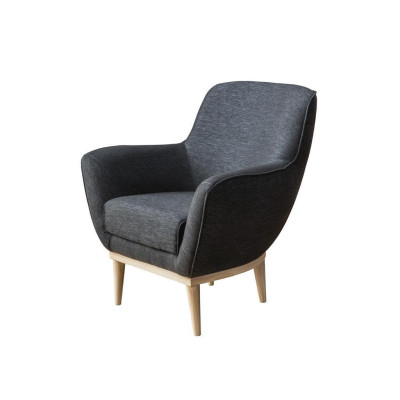 Gray exclusive r Textile Armchair Upholstery Furniture Single Seater Living room