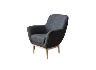 Gray exclusive r Textile Armchair Upholstery Furniture Single Seater Living room
