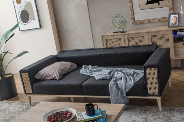 Modern set of high quality gray living room furniture n new