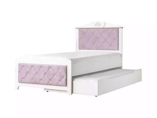 Functional Bed Chesterfield Extendable Childrens Bed Bed 100 Wood Pink