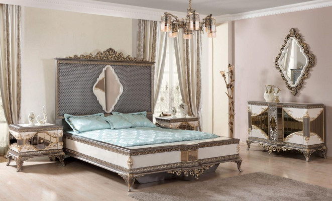 Classic Bedroom Suite High Quality Set Double bed Chest of drawers Sofa