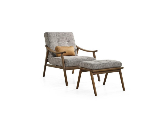 Sofa set Complete e upholstered sofa brown three-seater armchair modern 3-piece