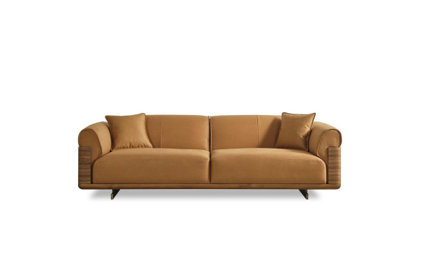Couch set Sofa set Complete e Upholstered sofa Brown Fabric fabric sofa