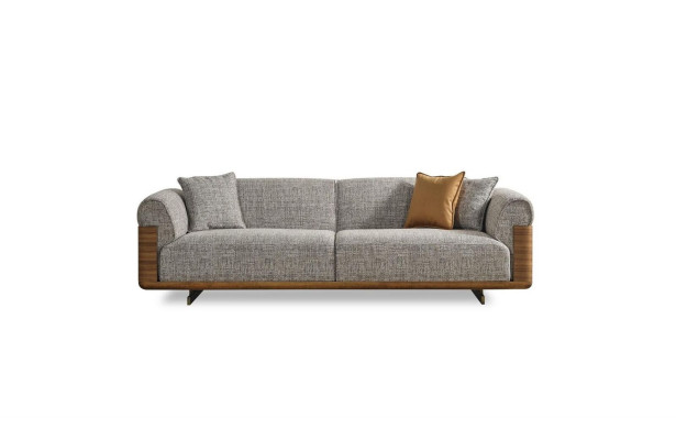 Couch set Sofa set Complete e Upholstered sofa Brown Fabric fabric sofa
