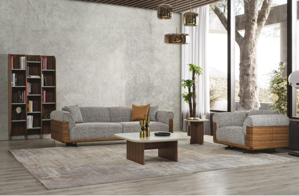 Couches Upholstered Sofa Gray Complete e Three-Seater Armchair Modern 2-Piece Sofas