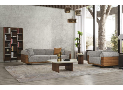 Couches Upholstered Sofa Gray Complete e Three-Seater Armchair Modern 2-Piece Sofas