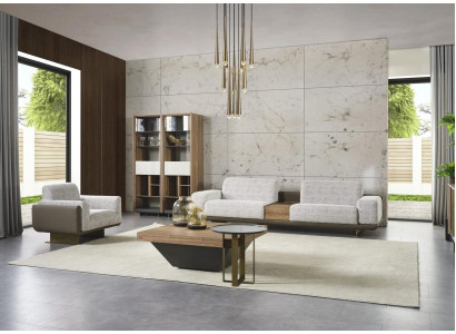 Suite Four Seater Sofa Set Armchair Fabric Fabric Sofa Modern Sofa