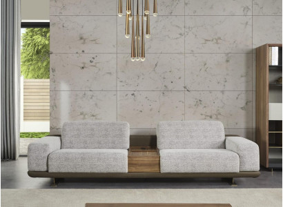 Four Seater Sofa Couch 4 Seater Gray Fabric Modern Fabric Sofa Upholstered Sofa