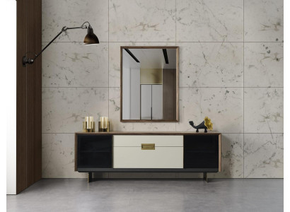 Sideboard Sideboard with Mirror Chest of drawers Wood Multicolored Dining room Set