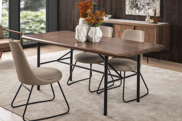 Dining room table Dining table Table Dining room Dining room 205 cm Wood Brown
