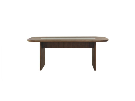 Dining room table Dining table Table Dining corner Wood Brown Dining room 208 cm