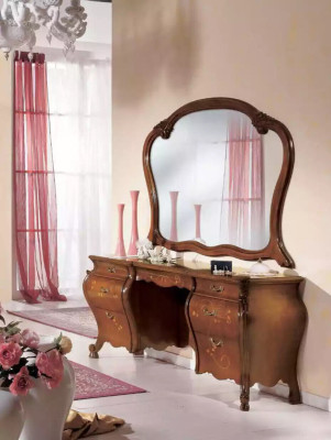 Dressing table set mirror bedroom furniture design 2 pieces