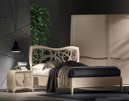 Complete's Bedroom Set Design Modern Luxury Bed 2x Bedside table 6 pcs new