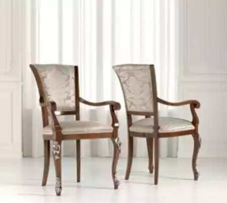 Dining room Set 6x Chairs Dining set Wood upholstered chair Luxury Chair new
