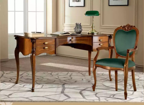 Classic brown Office furniture from Wood Table Chairs Bookshelf