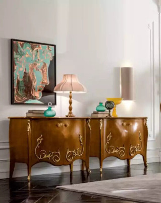Dining table Dining room Brown Dining set Classic r Table 4x Chairs Set 6pcs