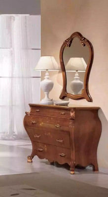 Bedroom Mirror Chest of drawers Wood Classic s Design Luxury Brown new