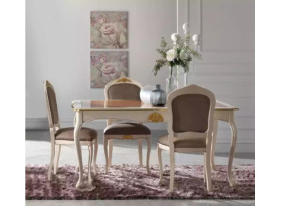 Dining table Dining room Table 5tlg 4x Chairs Set Dining set Classic r new