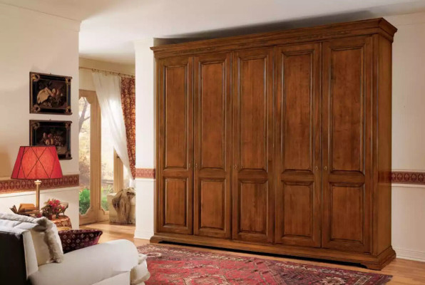 Bedroom Wardrobe Wardrobe Wood Living room Furniture Brown Italy