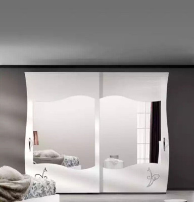 Modern Wood Solid Wardrobe Bedroom Shelf Wardrobe White new