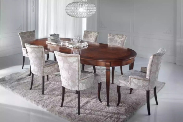 Design dining room set 5 pieces. Furniture chair group Table 4x Chairs Suite